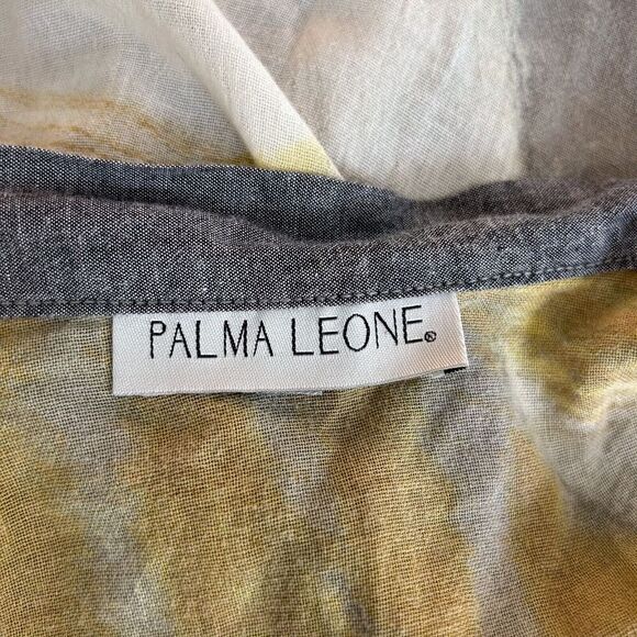 Palma Leone Top Size Small Women's Abstract Painted Breezy‎ Tunic Art to Wear - Picture 10 of 11